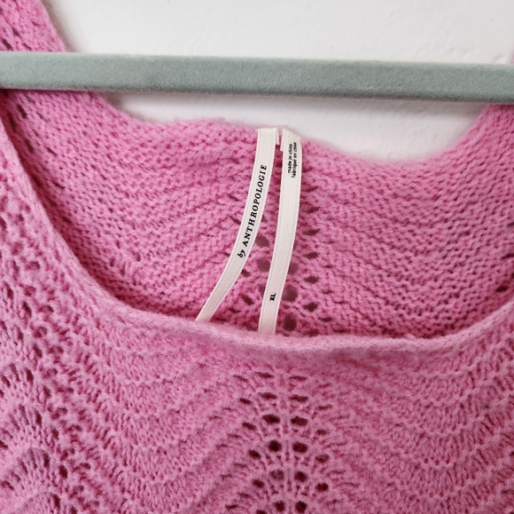 NWT Anthropologie pink sweater dress Size XL - Picture 5 of 6